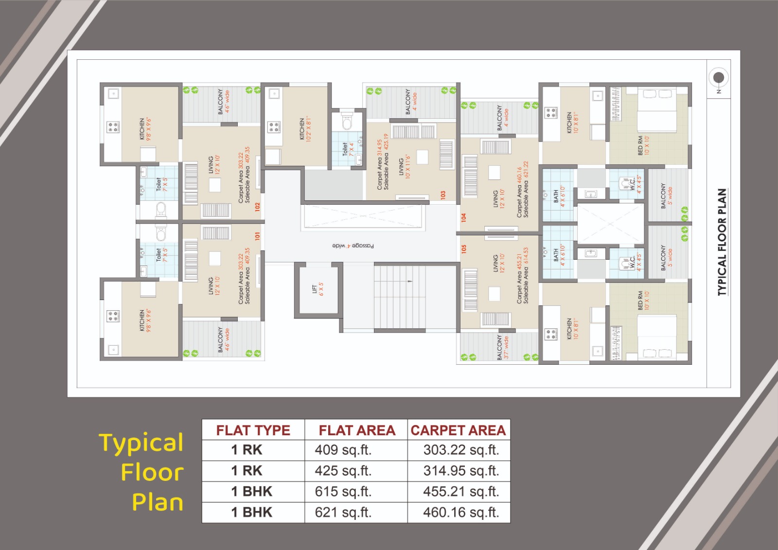 Malhar Heights Floor plan